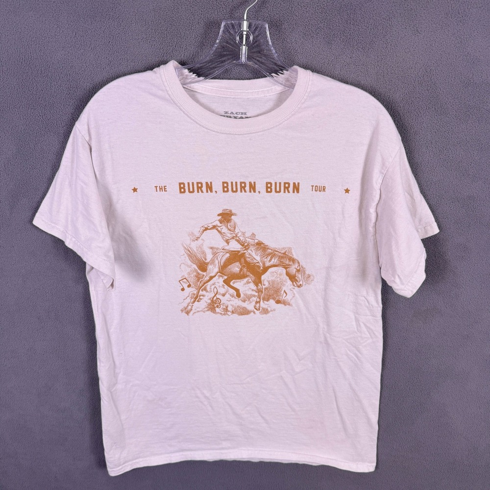 Zach Bryan Burn Burn Burn Tour T-Shirt Mens Medium Concert Merch World 2023